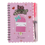 Блокнот фигурный А6 "Сладости", 30л, линия+ ручка, 3 вида микс