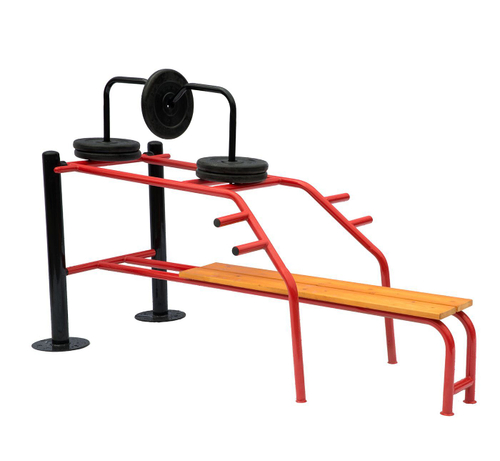 Уличный тренажер Горизонтальный жим с изменяемой нагрузкой СВС-151