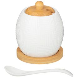 САХАРНИЦА С ЛОЖКОЙ LEFARD "NATIVE" 300 МЛ 8*8*10 СМ (КОР=48ШТ.)