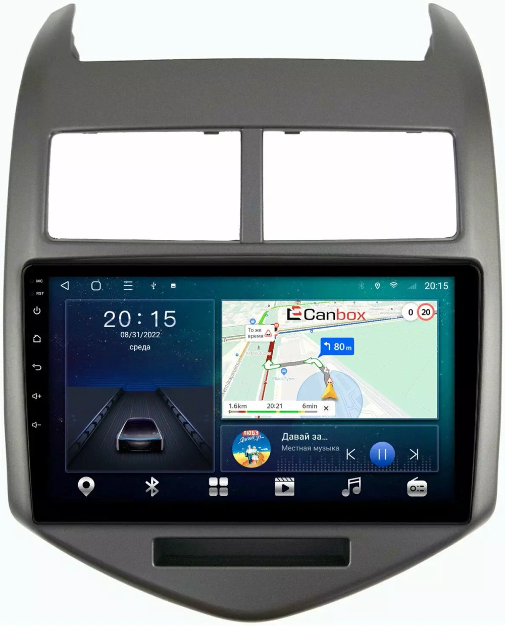 Магнитола для Chevrolet Aveo 2012-2015 - CanBox 9009 Android 10, 8-ядер, SIM-слот