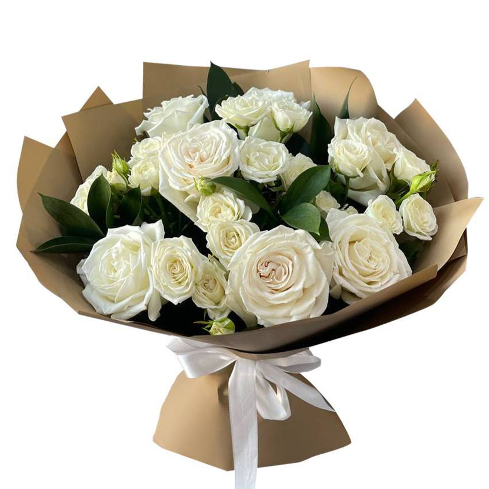 Букет из белых роз Для любимой!