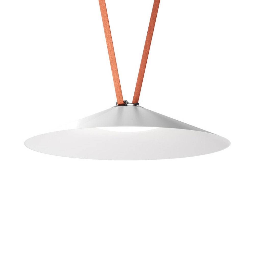 DK5568-WH+BK Cветильник для трека-ремня Belty, серия Flow, со светодиодом, D600*H122мм, 48V DC, 24W, RA90, 120°, 4000K, IP20, белый с черным, алюминий