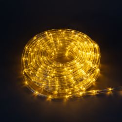 ULD-D50 15M-С08 IP44 YELLOW Гирлянда светодиодная Дюралайт. 15м. Коннектор в-к. Желтый свет. Провод черный. ТМ Uniel