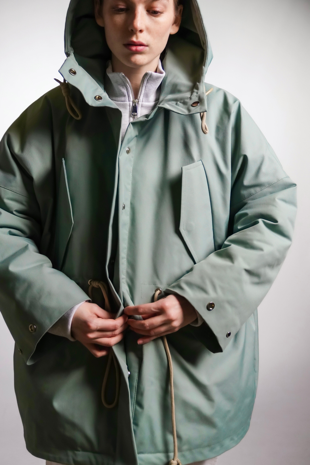 Парка утепленная, "Мята"