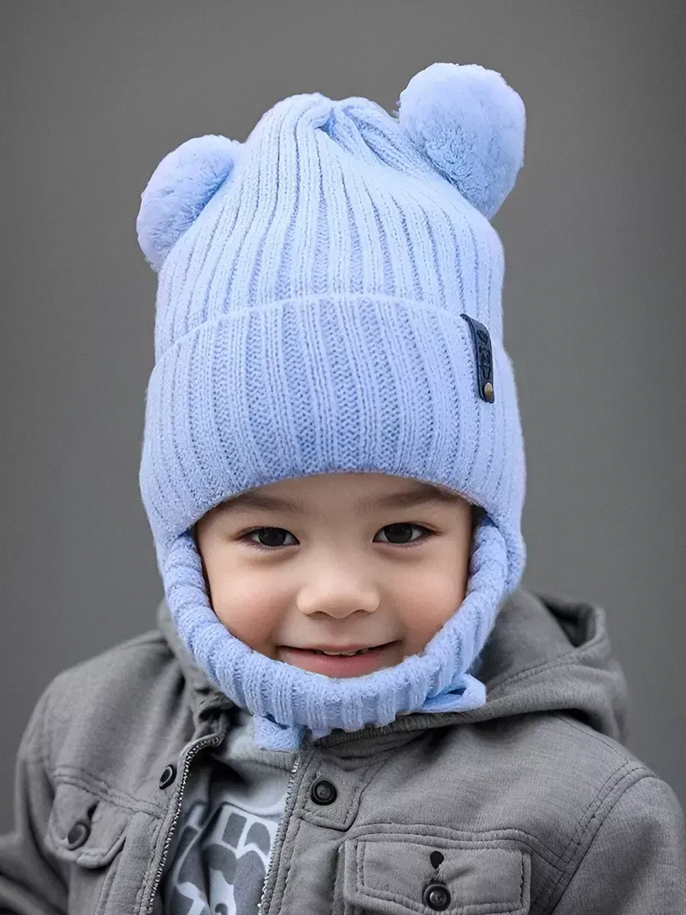 Шапка для мальчика со снудом осенняя