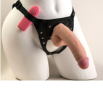 Реалистичный страпон с вибрацией и поясом Harness Supreme Realistic (20.5 см) (Цвет: телесный)