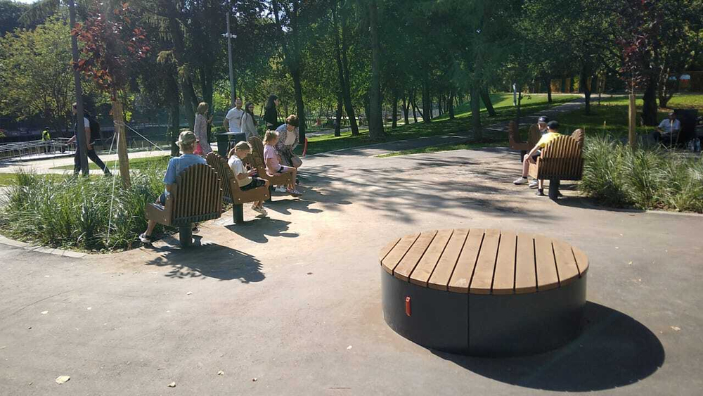 Скамейка «Селена Вуд» круглая