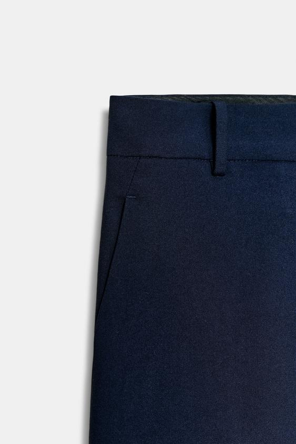 ZARA БРЮКИ WIDE LEG С ВЫСОКОЙ ПОСАДКОЙ — ZW COLLECTION, МОРСКОЙ СИНИЙ