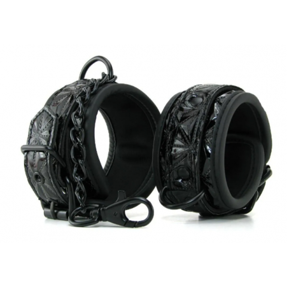 Оковы для ног на цепочке Luxury fetish черные