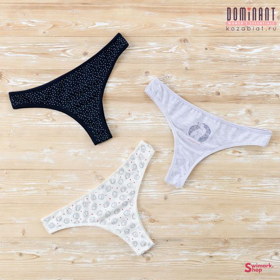 Трусики женские DOMINANT 25000-137, BRAZILIAN, 3 шт. в уп.