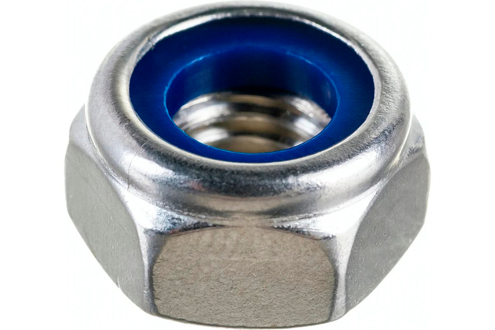 М10 Гайка со стоп. кольцом нерж. А2 DIN985 (50 шт.)