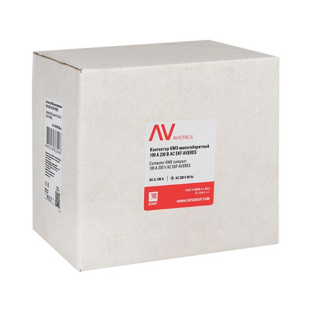 Контактор КМЭ 100А 400В АС EKF AVERES