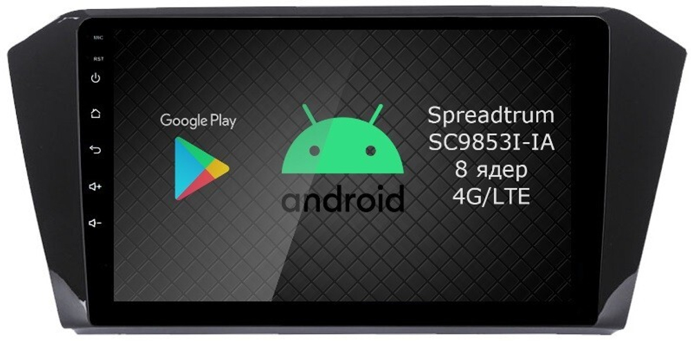 Магнитола для Volkswagen Passat 2015+ (без штатного усилителя) - Roximo RI-3713 Android 12, ТОП процессор, 8/128Гб, SIM-слот