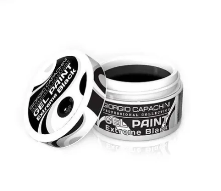 Гель краска черная Extreem Black без липкого слоя GC 7 мл