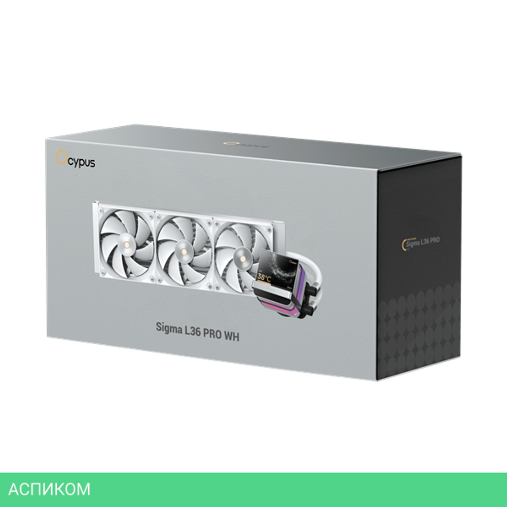 Система жидкостного охлаждения для процессора Ocypus Sigma L36 PRO White (Sigma-L36-WH3ANWL00P-GL)