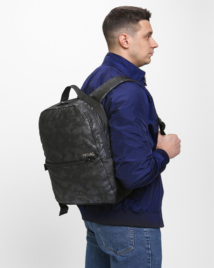 Рюкзак городской мужской Prival Stark 15л, тёмно-голубой камуфляж