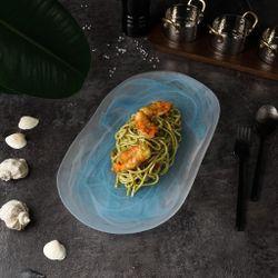 Блюдо овальное 36*20*3 см   матовое стекло P.L. Proff Cuisine [4]