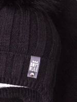 Шапка для мальчика зимняя вязаная и снуд