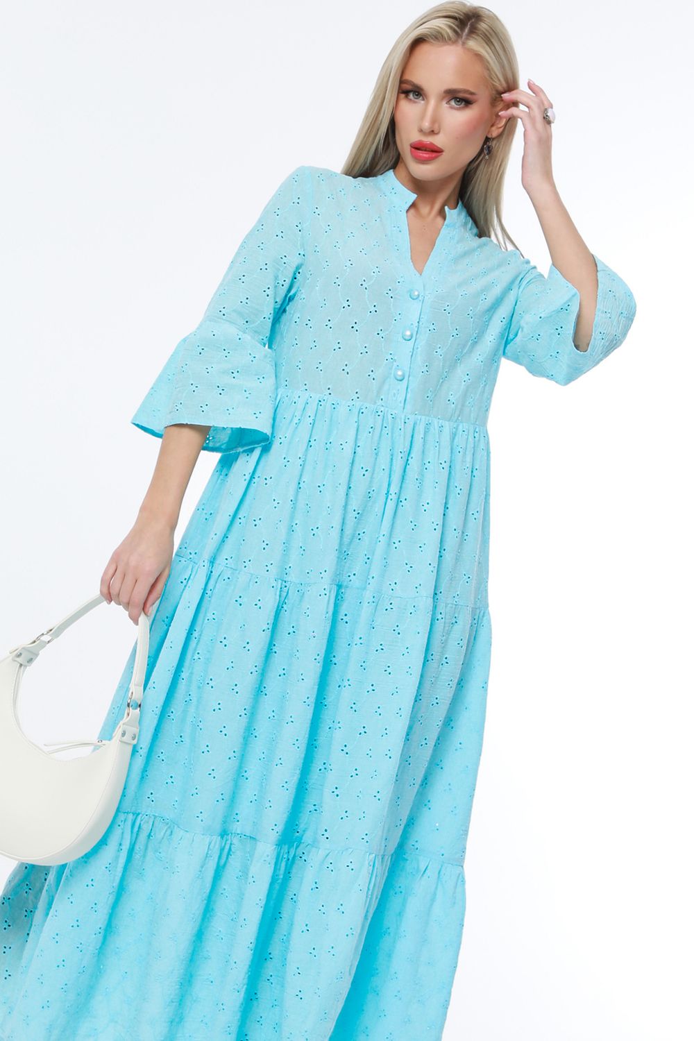 Платье Любим яркое, блю DStrend (Акция)