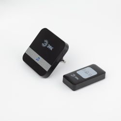 Звонок дверной ЭРА C94 беспроводной, от сети, черный, 52 мелодии | Электрозвонки беспроводные