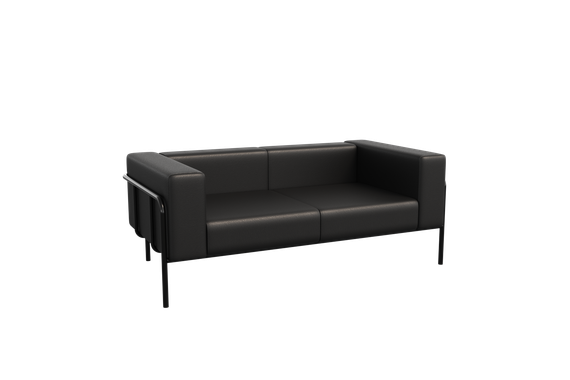 Flex Диван двухместный FLX-2 Santorini 0401/Металл Черный 1750*915*690