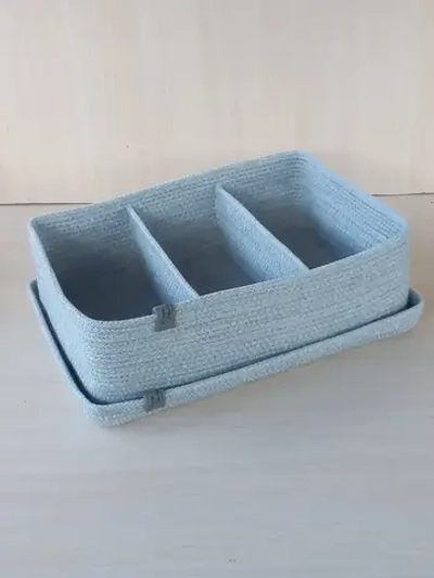 Корзина плетеная с крышкой