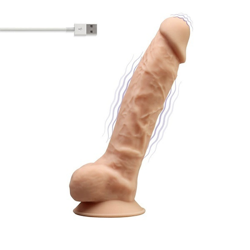 Телесный вибростимулятор-реалистик 20см SilexD Vibration 8" Model 1