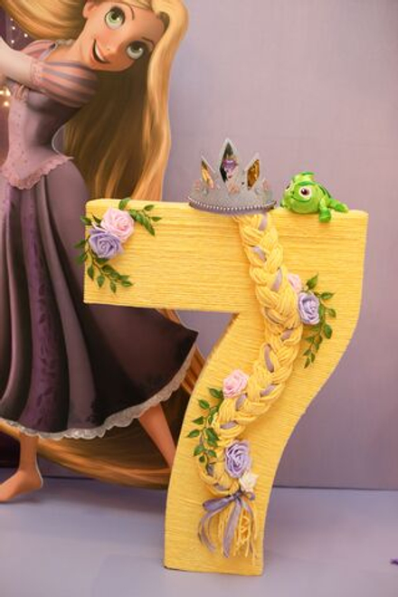 Цифра "Рапунцель" 1 шт.