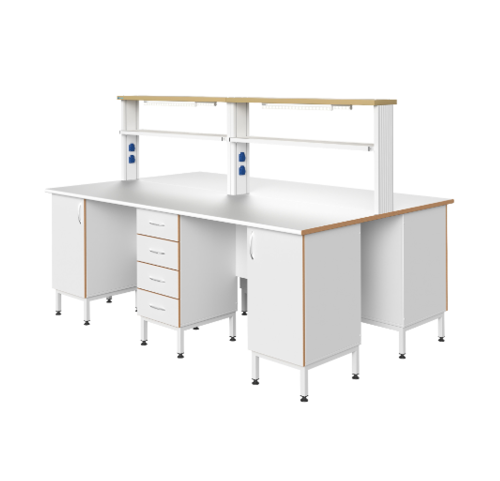 Стол островной физический с рабочей поверхностью из ламината