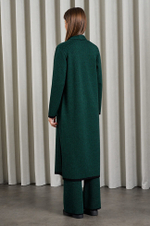 1839 Кардиган женский (черно-зеленый)