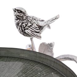 Фруктовница-конфетница Терра (поднос) Античное серебро Зеленый