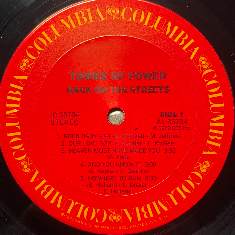 Tower Of Power ‎– Back On The Streets (США 1979г.)