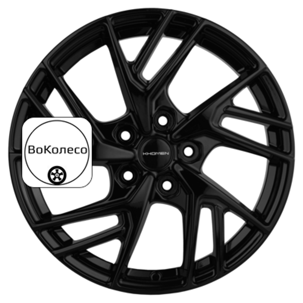 6,5x17/5x112 ET38 D57,1 KHW1722 (Tiguan/Karoq) Black Khomen Wheels