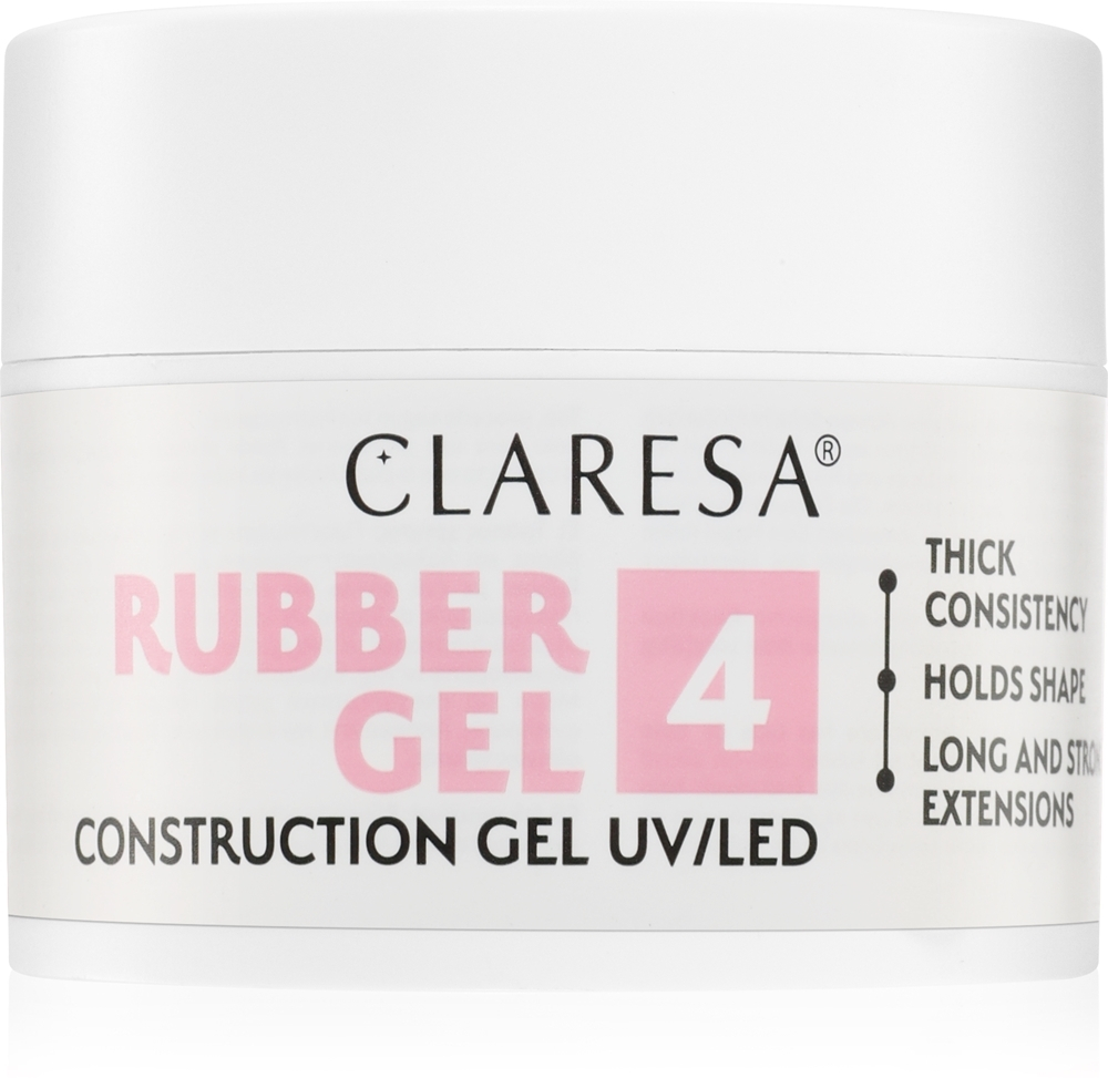 Claresa Rubber Gel Construction Gel UV/LED - Гель-лак для наращивания ногтей, 12 g