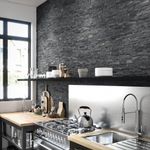 Натуральный камень Кварцит черный Pharaon 150x600x10-20 Классик