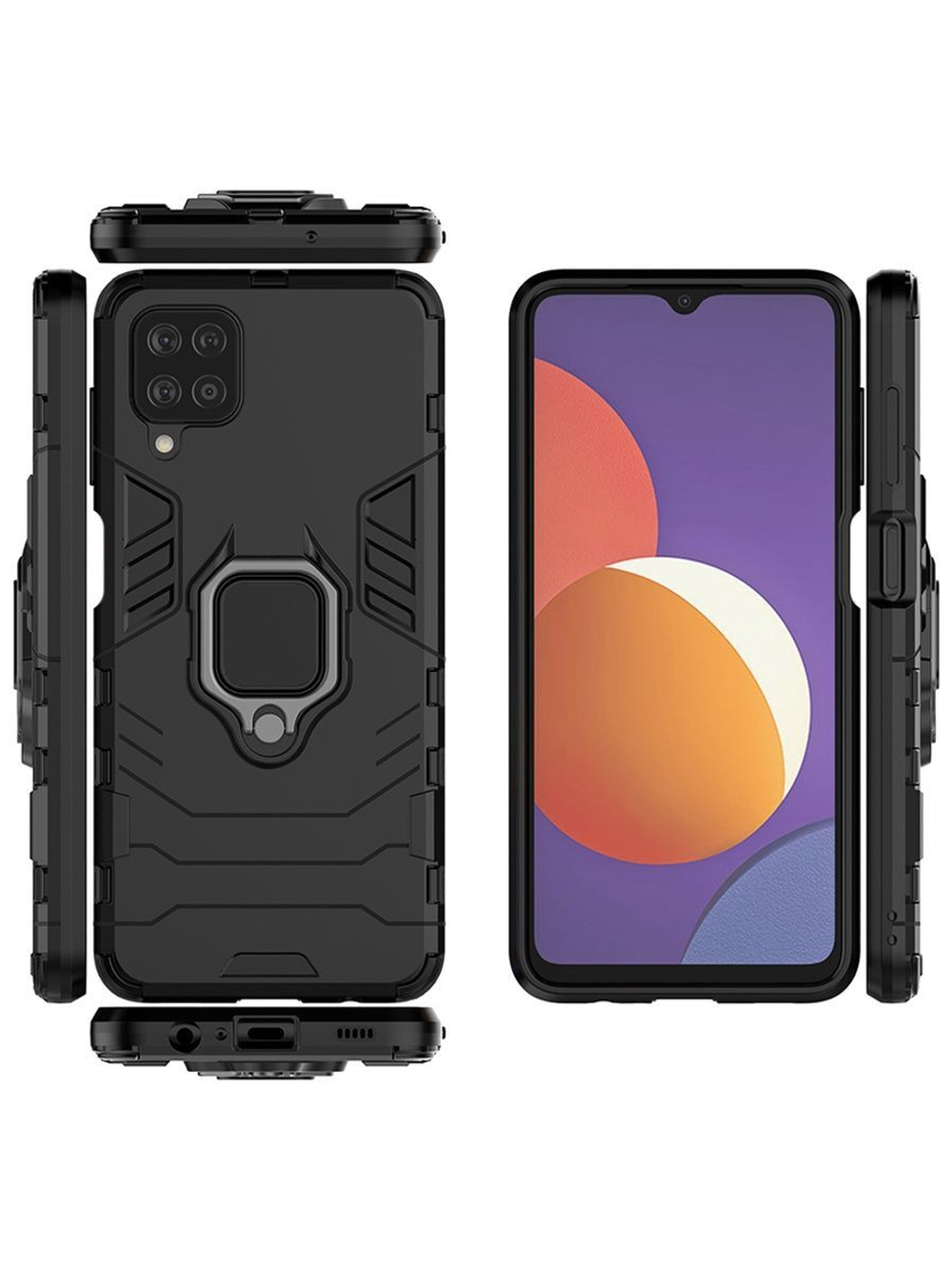 Противоударный чехол с кольцом Panther Case для Samsung Galaxy M12