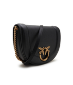 Кожаная сумка через плечо ROUND CLICK CLASSIC VITELLO MO Pinko - черный(101510 A0QO)