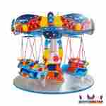 Подвесная карусель «Космические истребители», 12 мест, 3×3×5 м