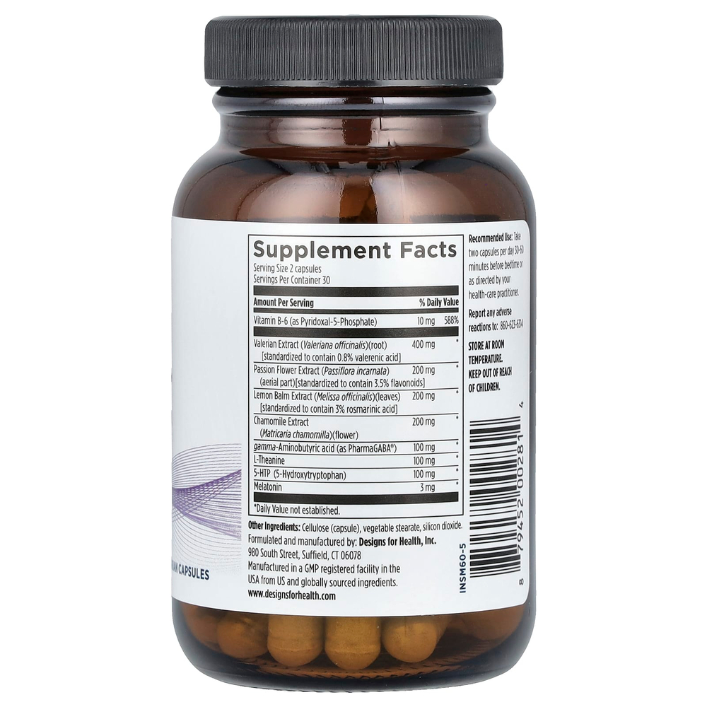 Designs For Health, Insomnitol™, 60 Vegetarian Capsules