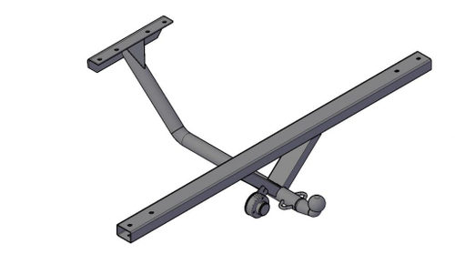 Фаркоп для ВАЗ 2121 без снятия и подрезки бампера. Тип шара: H. Нагрузки: 930/50 кг (без электрики в комплекте) - 2121.01 Трейлер