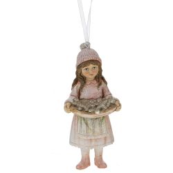 GAEM Фигурка декоративная подвесная "Девочка", L5,5 W4 H12 см, 3в.
