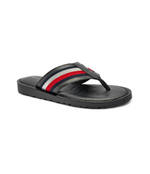 Кожаные вьетнамки Tommy Hilfiger - черный(FM0FM05011)