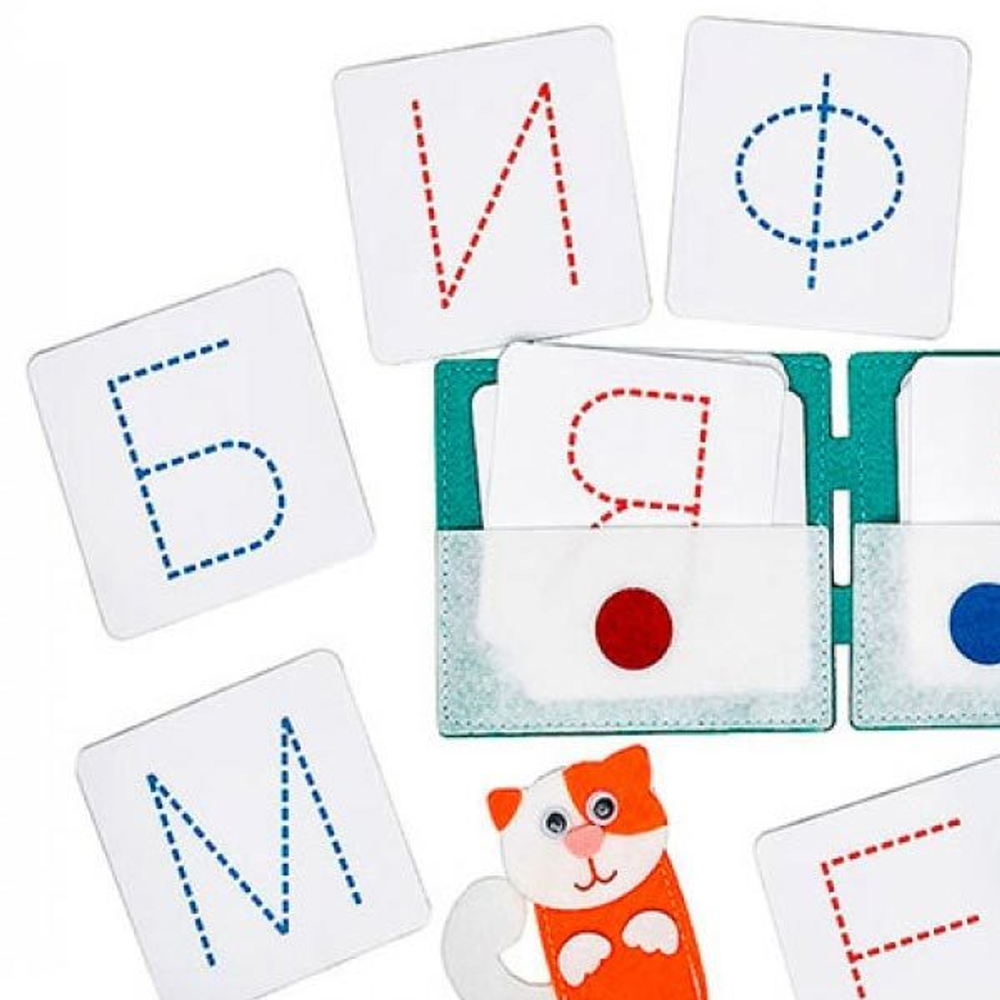 Учимся писать. Печатные буквы. Пиши-стирай. Многоразовые карточки