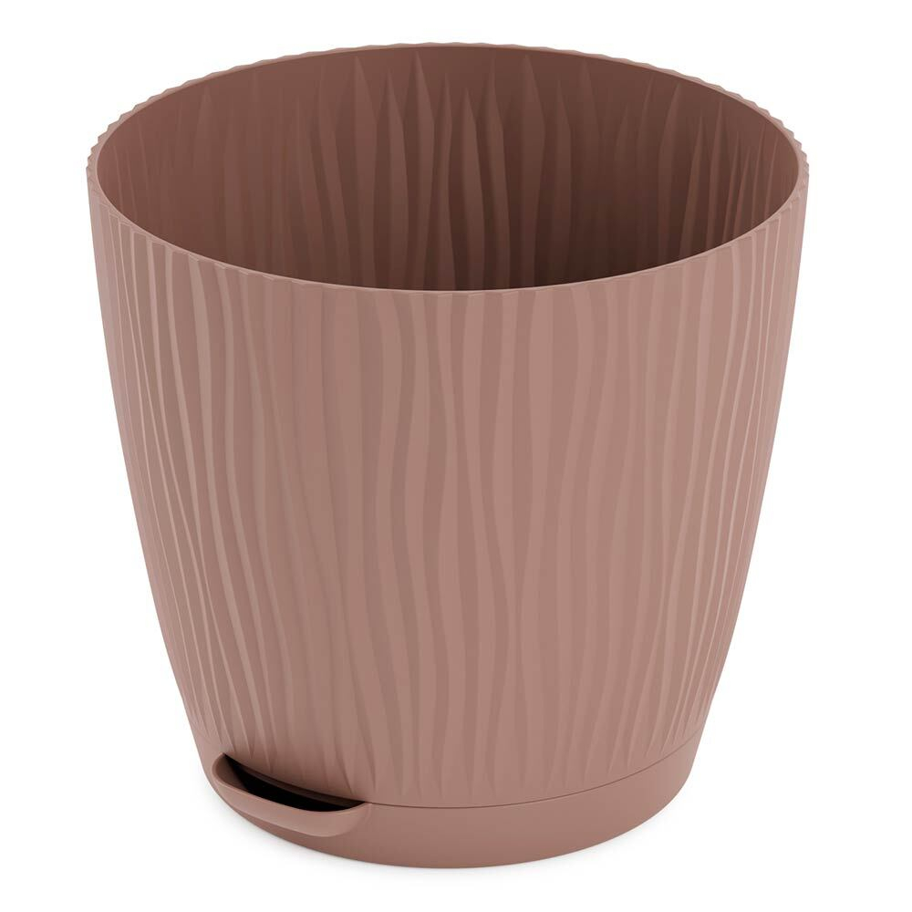 Горшок цветочный Флис 1,2л с прикорневым поливом, какао