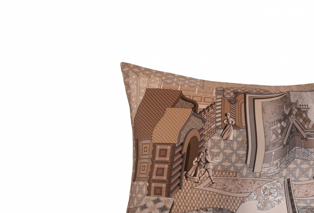 Наволочка 50x70 Mollen Теремок песочно-бежевая хлопковая