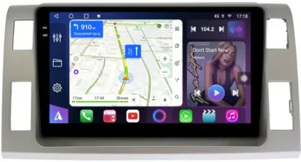 Магнитола для Toyota Estima 3 2006-2016 (без 360, рамка серая тип 2) - FarCar 9575A монитор 10.36" QLED на Android 14, TS18, CarPlay, 4G SIM-слот