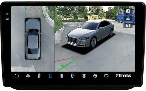 Магнитола для Skoda Fabia 2 2007-2014 - Teyes CC3-2K-360 монитор 10.36" 2K QLED на Android 10, Быстрая, CarPlay, 4G SIM-слот, 4 камеры в комплекте