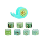 Канцелярский набор Basir с декоративным скотчем и диспенсером, серия "Авокадо"