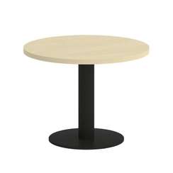 First Стол журнальный круглый KSJ-1 Клен/Металл Черный 600*600*450