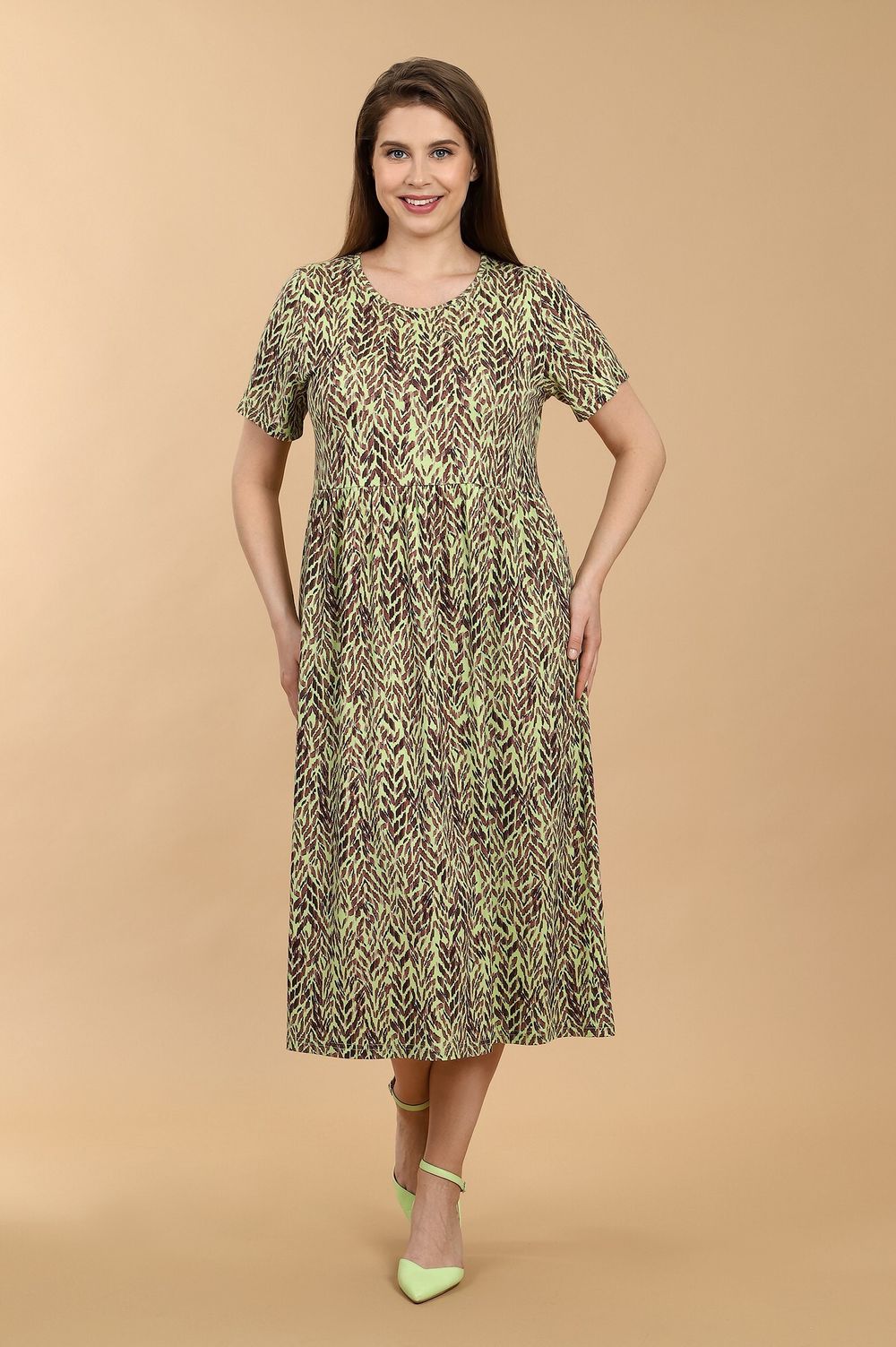 Платье Дыхание лета-1 Виотекс ЗЕЛЁНЫЙ